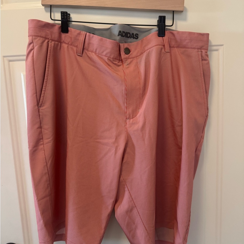 Adidas Coral Striped Casual Shorts
